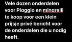 Diverse vele onderdelen minarelli en Piaggio, Fietsen en Brommers, Ophalen of Verzenden