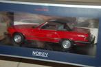 1:18 MERCEDES 450 SL US VERSION R107 red Norev 183729 WRH, Hobby en Vrije tijd, Modelauto's | 1:18, Verzenden, Zo goed als nieuw
