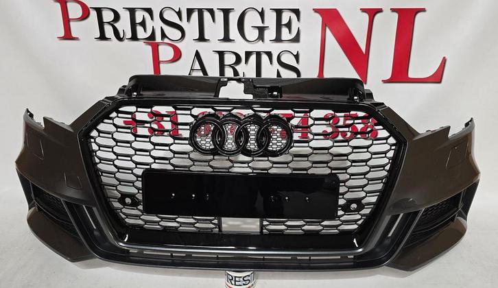Voorbumper Audi A3 8V Facelift S-line S3 Sedan 6xPDC KLS, Auto-onderdelen, Carrosserie en Plaatwerk, Bumper, Voor, Gebruikt, Herkomst onderdeel bekend