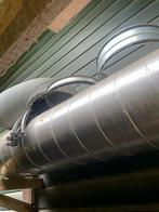 RVS Buis 350mm, 2.5m + Bocht, Koppelstuk, Rooster, Doe-het-zelf en Verbouw, Buizen en Afvoer, Ophalen of Verzenden