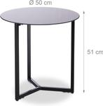 Bijzettafel, 50 tot 100 cm, 50 tot 75 cm, Rond, Zo goed als nieuw