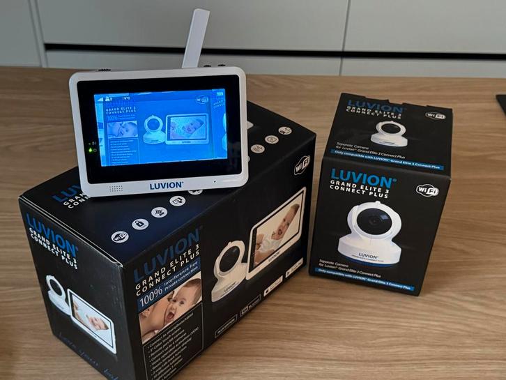 Luvion Grand Elite 3 Babyfoon, Kinderen en Baby's, Babyfoons, Gebruikt, 250 meter of meer, Camera, Ophalen of Verzenden