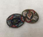 2 micro mozaiek broches  - Italy  - Jaren 50, Ophalen of Verzenden, Overige materialen, Broche