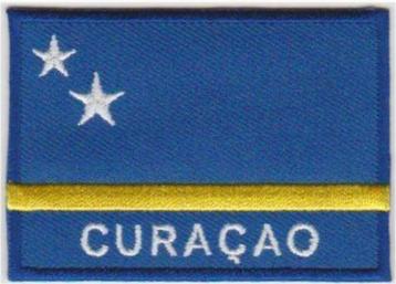 Curacao vlag stoffen opstrijk patch embleem beschikbaar voor biedingen