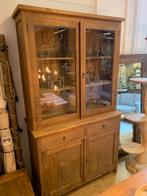 Oud Teak Vitrinekast + Glasdeuren bijv. 125b x 223h vanaf:, Huis en Inrichting, Kasten | Vitrinekasten, 200 cm of meer, Glas, Nieuw
