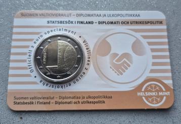 Finland 2 euro 2025 Staats bezoek in bruine is Fins/Zweeds beschikbaar voor biedingen