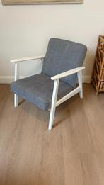 Ikea EKENÄSET Stoel grijs met wit, Huis en Inrichting, Stoelen, Ophalen, Hout, Gebruikt, Eén