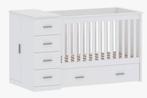 Baby combi- Ledikant Born Lucky Memphis Wit, Kinderen en Baby's, Ophalen, 50 tot 70 cm, 105 cm of meer, 100 cm of meer
