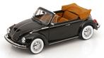 Volkswagen Kever 1303 Cabriolet 1973 Zwart 1-18 Norev, Hobby en Vrije tijd, Modelauto's | 1:18, Ophalen of Verzenden, Nieuw, Auto