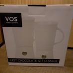 Hot chocolate set van Vos Home & Garden. Nieuw in doos., Ophalen of Verzenden, Nieuw, Porselein, Overige stijlen