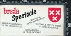 Sticker: Breda Spectacle - Braderie Ginneken - Orangerie, Ophalen of Verzenden, Zo goed als nieuw, Bedrijf of Vereniging
