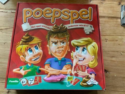 Poepspel, Hobby en Vrije tijd, Gezelschapsspellen | Bordspellen, Gebruikt, Een of twee spelers, Drie of vier spelers, Ophalen of Verzenden