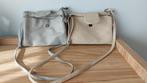 2 lederlook tasjes, Ophalen of Verzenden, Zo goed als nieuw, Beige, Schoudertasje