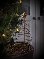 Gouden kerstboom steker met ster., Diversen, Kerst, Ophalen of Verzenden, Nieuw