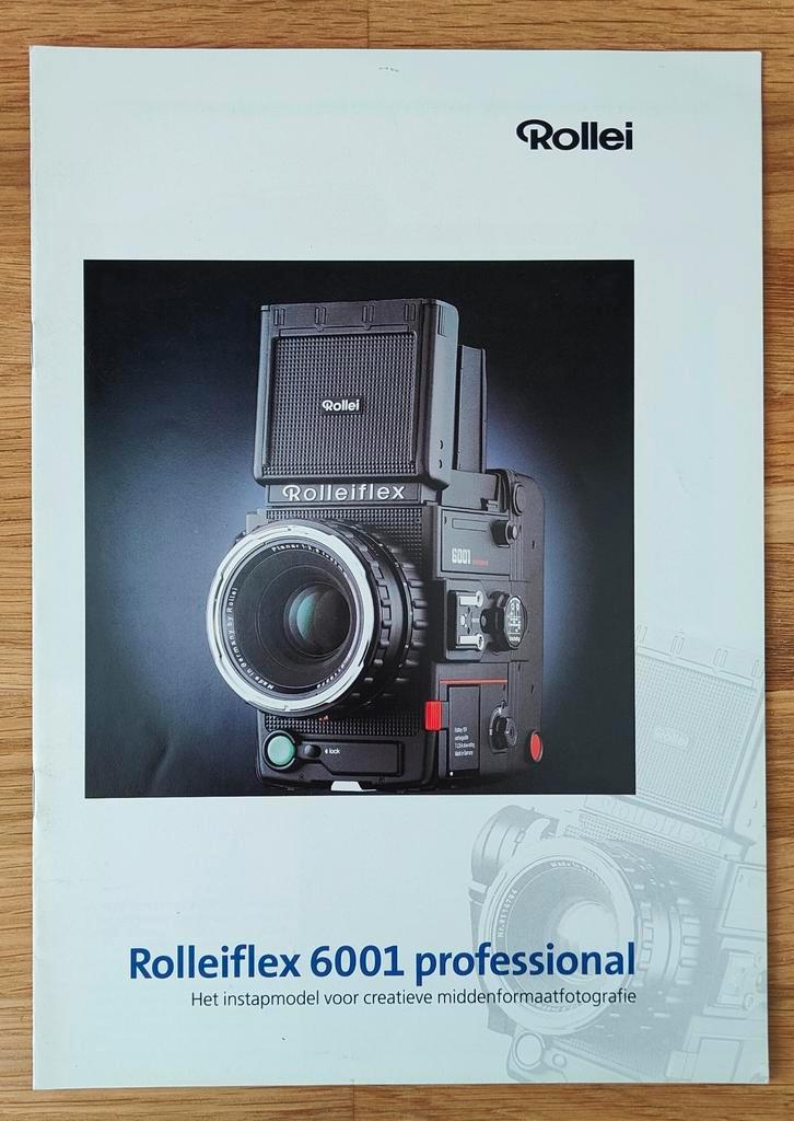 Rolleiflex 6001 Brochure - Middenformaat Camera Informatie, Audio, Tv en Foto, Fotocamera's Digitaal, Gebruikt, Spiegelreflex