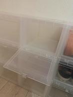 Doorzichtige opbergbakken - 17 stuks, Ophalen, Zo goed als nieuw