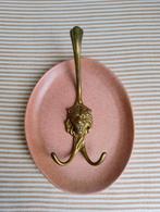 Vintage! Grote dubbele messing wandhaak leeuw, Antiek en Kunst, Ophalen of Verzenden