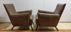 Label Cheo fauteuil set van 2 / refurbished / nieuw leer, Ophalen, Label Design, Nieuw, 75 tot 100 cm
