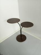 BIJZETTAFEL METAAL 2 X ROND, Huis en Inrichting, Minder dan 55 cm, Gebruikt, Metaal of Aluminium, Rond