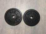 Halterschijven 2 x 5 kg (Allright & Bremshey) Gietijzer, Sport en Fitness, Fitnessmaterialen, Ophalen, Gebruikt, Benen, Halterschijven