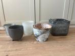 Diverse bloempotten / plantenpot, Huis en Inrichting, Ophalen of Verzenden, Zo goed als nieuw, Rond, Riet