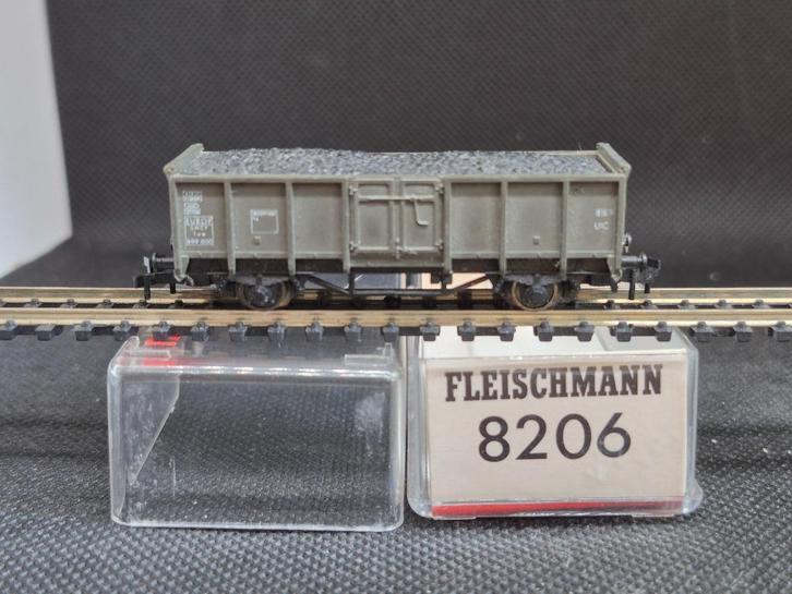 Fleischmann 8206-SNCF Hochbordwagen met lading (15244), Hobby en Vrije tijd, Modeltreinen | N-Spoor, Zo goed als nieuw, Wagon