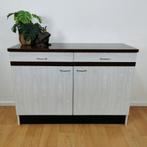 Vintage Mid Century formica keukenkast wandkast dressoir, Huis en Inrichting, Kasten | Dressoirs, Valkenswaard, Info@flashbackfurniture.nl