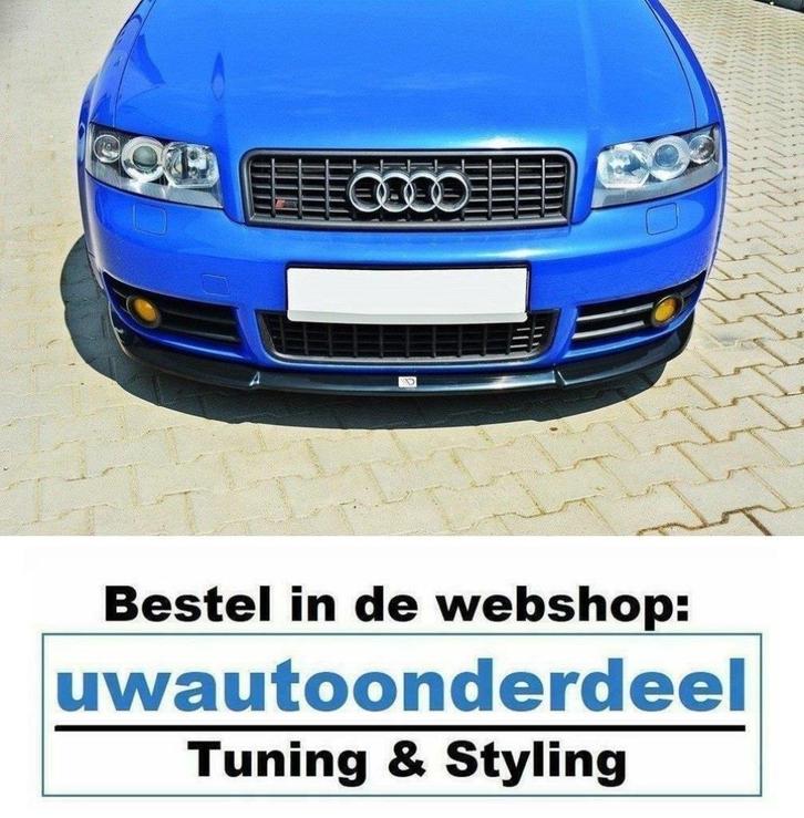 Maxton Spoiler Voorspoiler Lip Splitter Voor Audi A4 B6 B7, Auto diversen, Tuning en Styling, Verzenden