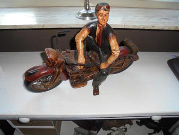 Harley Davidson model hout metaal pre war onbeschadigd beschikbaar voor biedingen