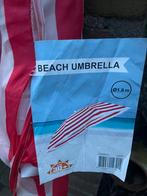 Strand parasol met knik ø180cm, Tuin en Terras, Parasols, Strandparasol, 1 tot 2 meter, Gebruikt, Ophalen of Verzenden