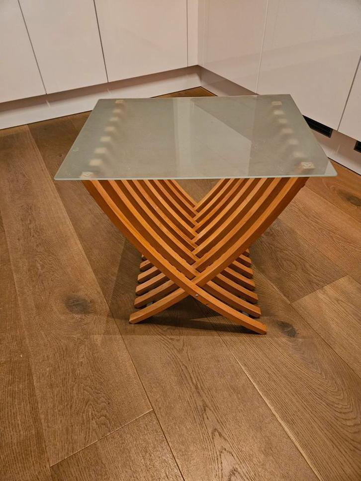 Ikea tafel Ekeberg vintage, Huis en Inrichting, Tafels | Bijzettafels, Zo goed als nieuw, Rechthoekig, 45 tot 60 cm, Minder dan 55 cm