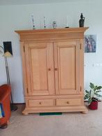 Blank eiken kast, Huis en Inrichting, Kasten | Buffetkasten, Ophalen, 100 tot 150 cm, Zo goed als nieuw, 150 tot 200 cm