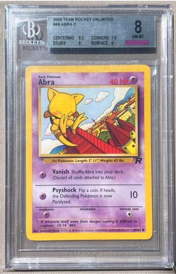 Abra #49 Pokemon Team Rocket Beckett 8 beschikbaar voor biedingen