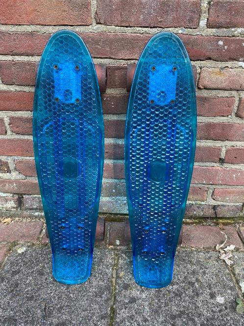 2 x Penny Board blauw, Sport en Fitness, Skateboarden, Gebruikt, Ophalen of Verzenden