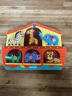 Janod houten knoppuzzel Noach's Ark, Gebruikt, Ophalen of Verzenden, Van hout, Minder dan 10 stukjes