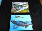 Prent van Oorlog Vliegtuigen 2 x in lijst. Samen €4,-, Ophalen, Zo goed als nieuw