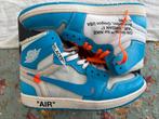 Jordan 1 UNC Off-White, Kleding | Heren, Schoenen, Ophalen of Verzenden, Nieuw, Blauw