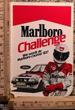 Vintage sticker Marlboro Challenge 1983 Ford Escort RS, Verzamelen, Ophalen of Verzenden, Zo goed als nieuw, Overige typen