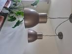 Hanglampen metallic taupe, Huis en Inrichting, Lampen | Hanglampen, Gebruikt, Ophalen