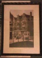 Amsterdam, Korte Dijkstraat oud grafiek van Dirk Harting, Antiek en Kunst, Kunst | Tekeningen en Foto's, Ophalen of Verzenden