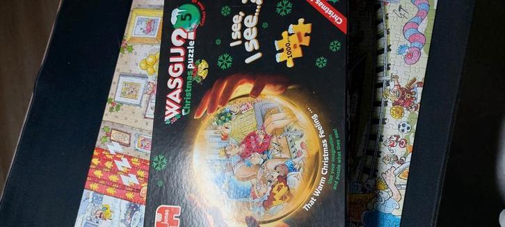 wasgij puzzels, Hobby en Vrije tijd, Denksport en Puzzels, Gebruikt, 500 t/m 1500 stukjes, Ophalen of Verzenden