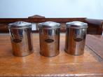 3 antieke metalen voorraadbussen voorraadblikken, Antiek en Kunst, Ophalen of Verzenden