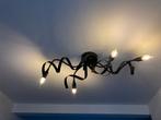 Mooie ijzeren plafondlamp en bijbehorende staande lamp., Ophalen, Zo goed als nieuw
