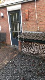 Rvs zwemtrap inklapbaar in twee delen met bevestiging, Ophalen, Zo goed als nieuw, Zeilboot of Motorboot