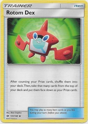 Sun & Moon,  Rotom Dex [uncommon] 131/149 beschikbaar voor biedingen