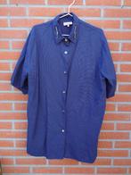 blouse met zilveren ritsdetails aan de kraag maat XL, Blauw, Maat 46/48 (XL) of groter, Ophalen of Verzenden, Zo goed als nieuw