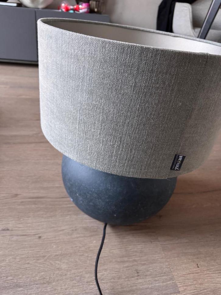 2x Brynxz tafellamp groot blauw grijs, Huis en Inrichting, Lampen | Tafellampen, Zo goed als nieuw, Minder dan 50 cm, Ophalen