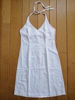 H&M zonne jurk wit linnen met borduur maat 38, Maat 38/40 (M), H&M, Wit, Ophalen of Verzenden