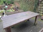 Tuintafel Hoog 79 Breed 88 Lang 180 cm de bank is gratis, Ophalen, Gebruikt, Rechthoekig, Hout