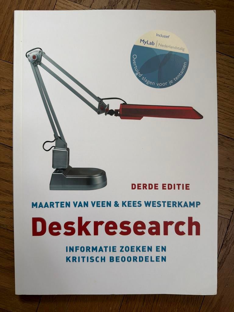 Deskresearch - Maarten van Veen (Nieuw), Boeken, Ophalen of Verzenden, Nieuw, HBO